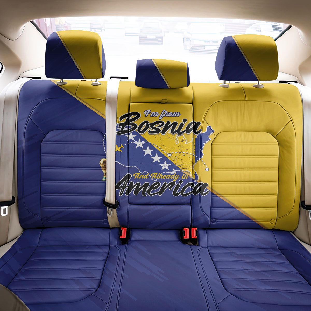Bosnia and Herzegovina 2026 Back Car Seat Cover Already in America