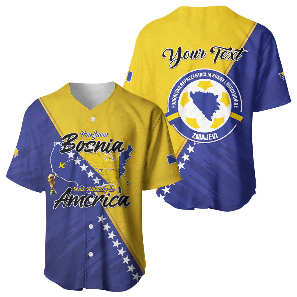 Personalised Bosnia and Herzegovina 2026 Baseball Jersey Already in America