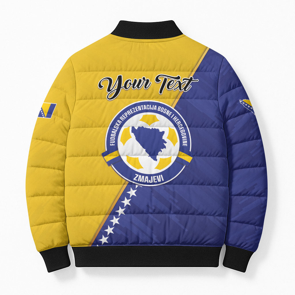 Personalised Bosnia and Herzegovina 2026 Bomber Puffer Jacket Already in America