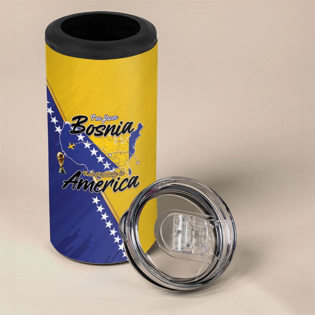 Personalised Bosnia and Herzegovina 2026 4 in 1 Can Cooler Tumbler Already in America