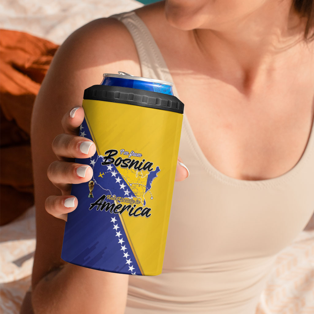 Personalised Bosnia and Herzegovina 2026 4 in 1 Can Cooler Tumbler Already in America
