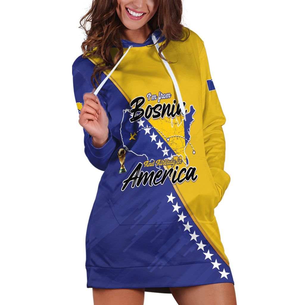 Personalised Bosnia and Herzegovina 2026 Hoodie Dress Already in America