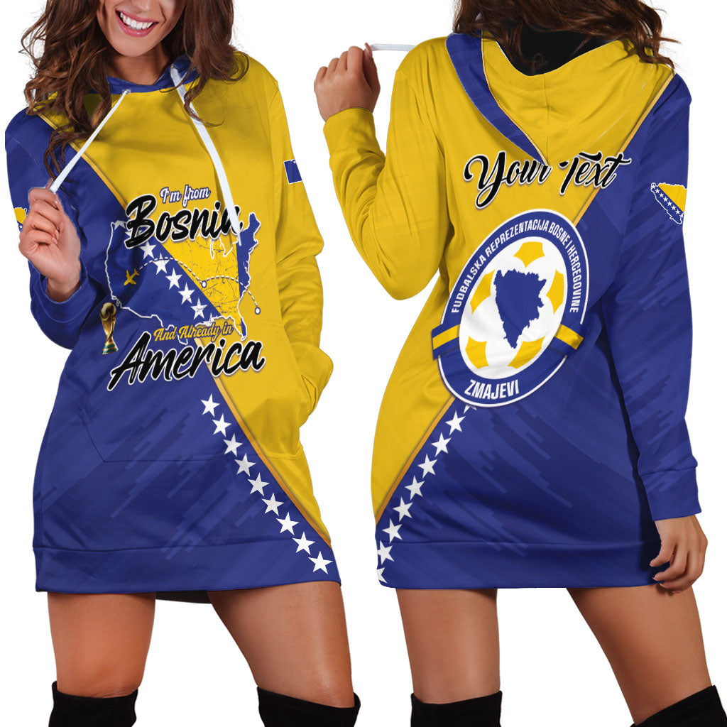 Personalised Bosnia and Herzegovina 2026 Hoodie Dress Already in America