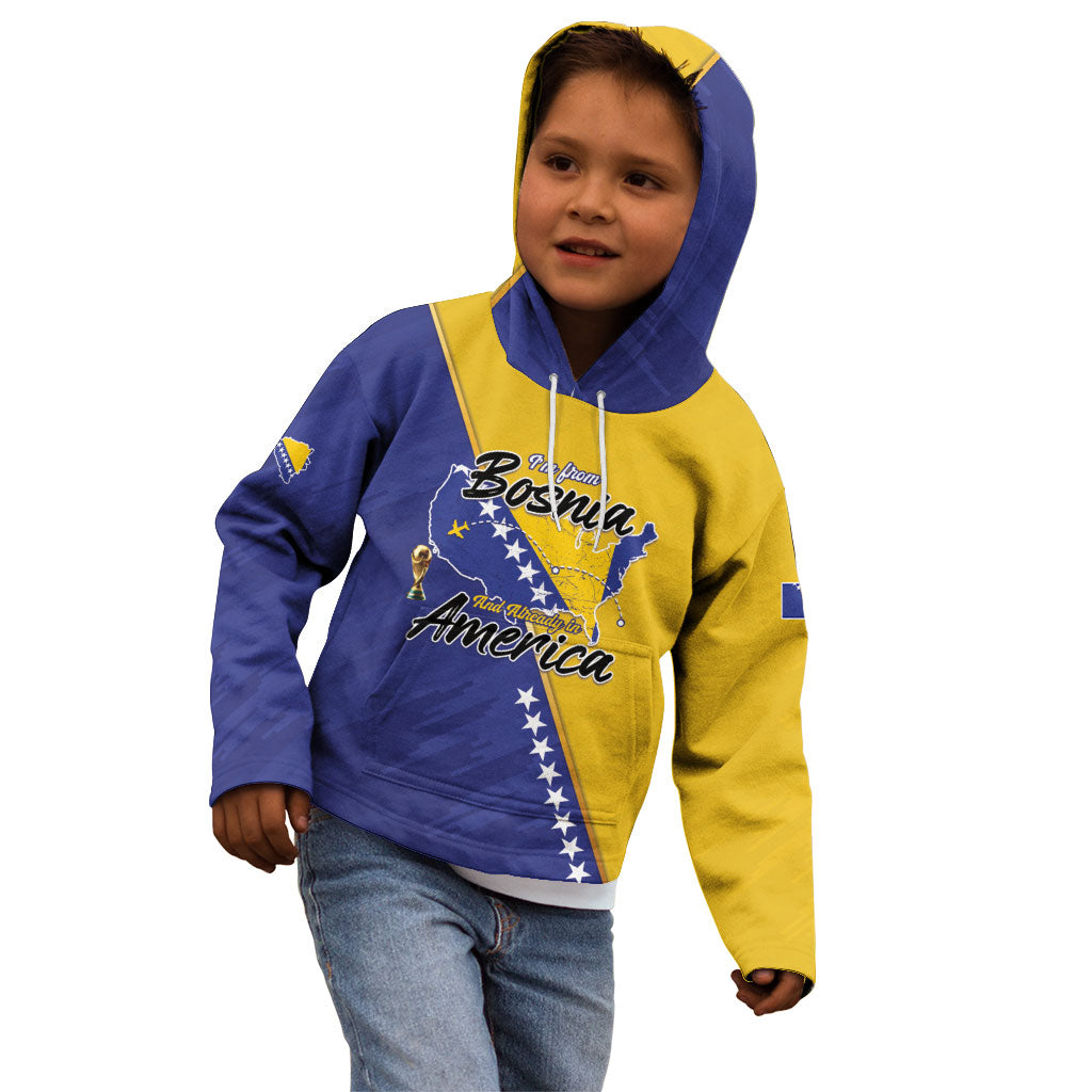 Personalised Bosnia and Herzegovina 2026 Kid Hoodie Already in America