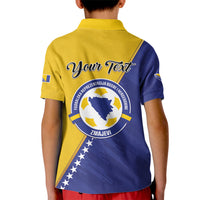 Personalised Bosnia and Herzegovina 2026 Kid Polo Shirt Already in America
