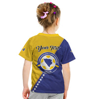 Personalised Bosnia and Herzegovina 2026 Kid T Shirt Already in America