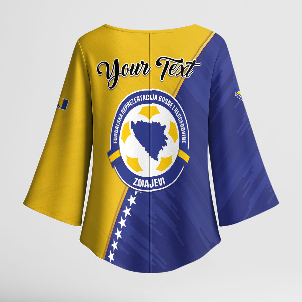 Personalised Bosnia and Herzegovina 2026 Kimono Sleeve Blouse Already in America