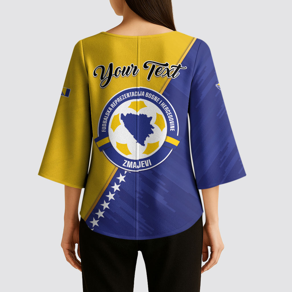 Personalised Bosnia and Herzegovina 2026 Kimono Sleeve Blouse Already in America