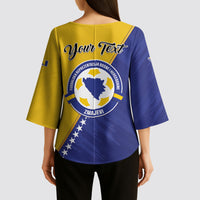 Personalised Bosnia and Herzegovina 2026 Kimono Sleeve Blouse Already in America