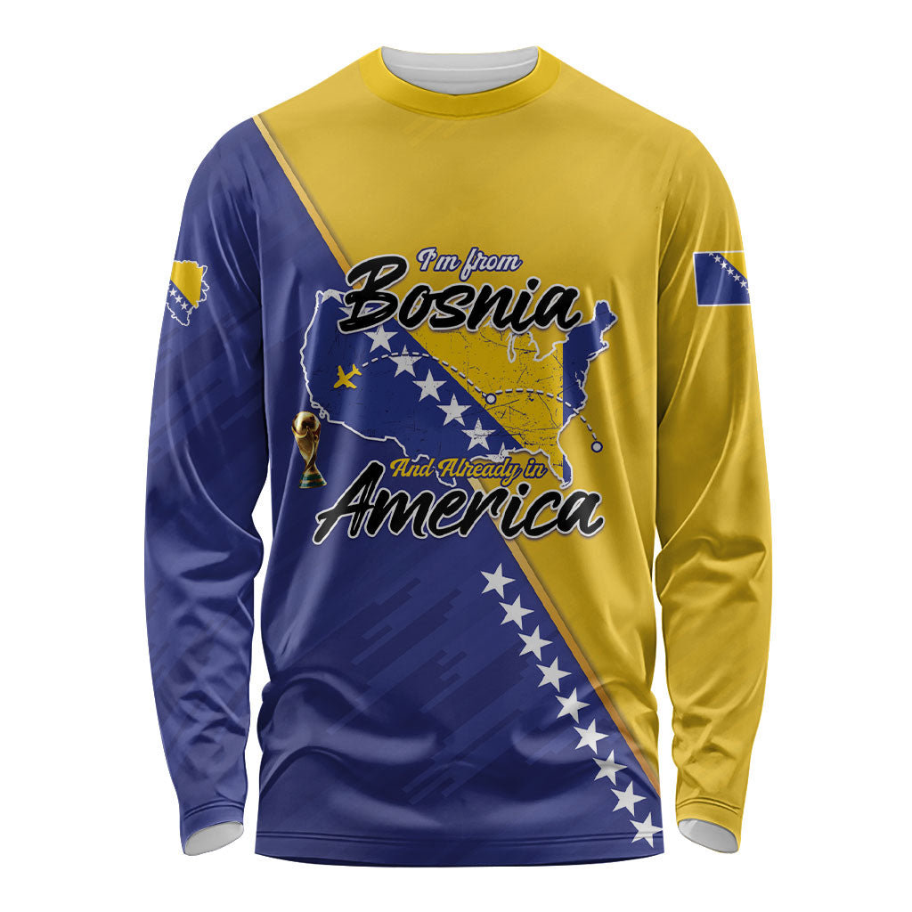 Personalised Bosnia and Herzegovina 2026 Long Sleeve Shirt Already in America