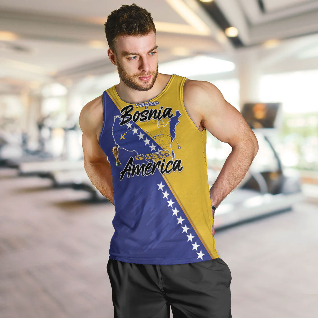 Personalised Bosnia and Herzegovina 2026 Men Tank Top Already in America
