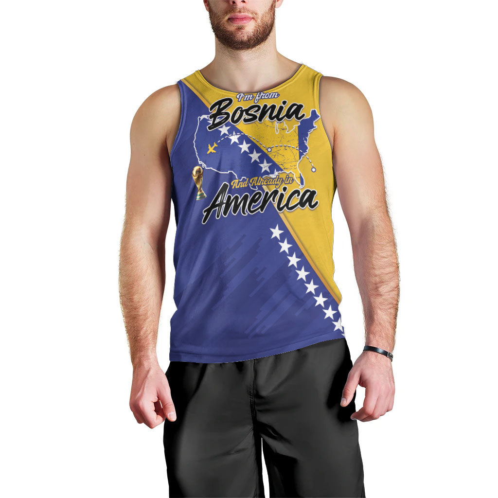 Personalised Bosnia and Herzegovina 2026 Men Tank Top Already in America