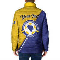 Personalised Bosnia and Herzegovina 2026 Padded Jacket Already in America