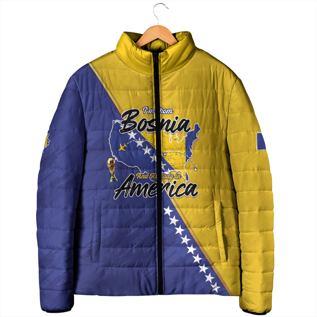 Personalised Bosnia and Herzegovina 2026 Padded Jacket Already in America