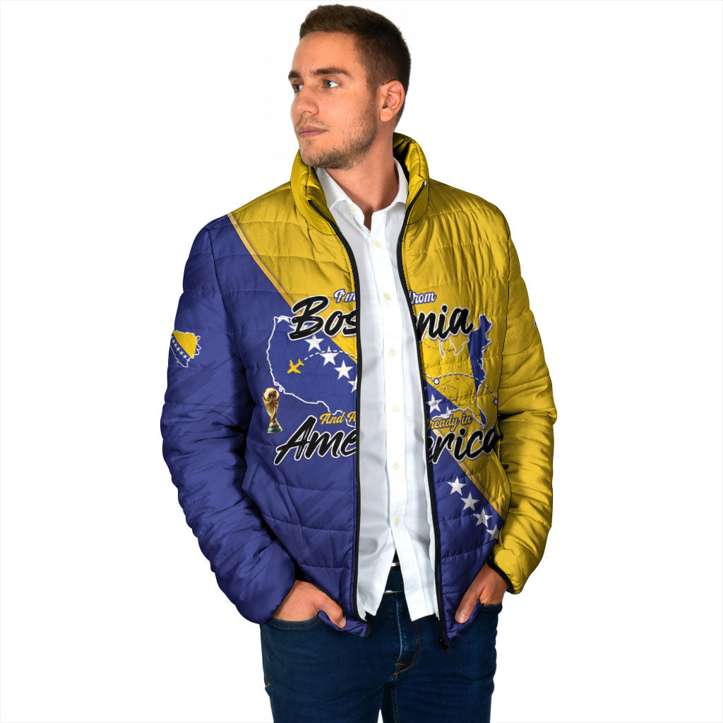 Personalised Bosnia and Herzegovina 2026 Padded Jacket Already in America