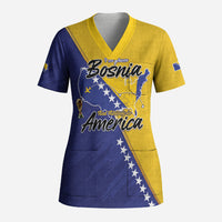 Personalised Bosnia and Herzegovina 2026 Scrub Top Already in America