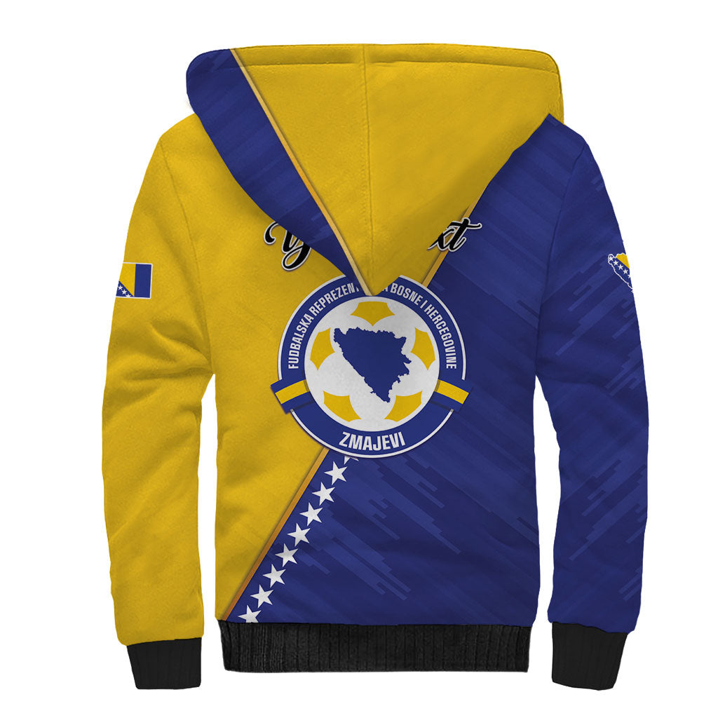 Personalised Bosnia and Herzegovina 2026 Sherpa Hoodie Already in America