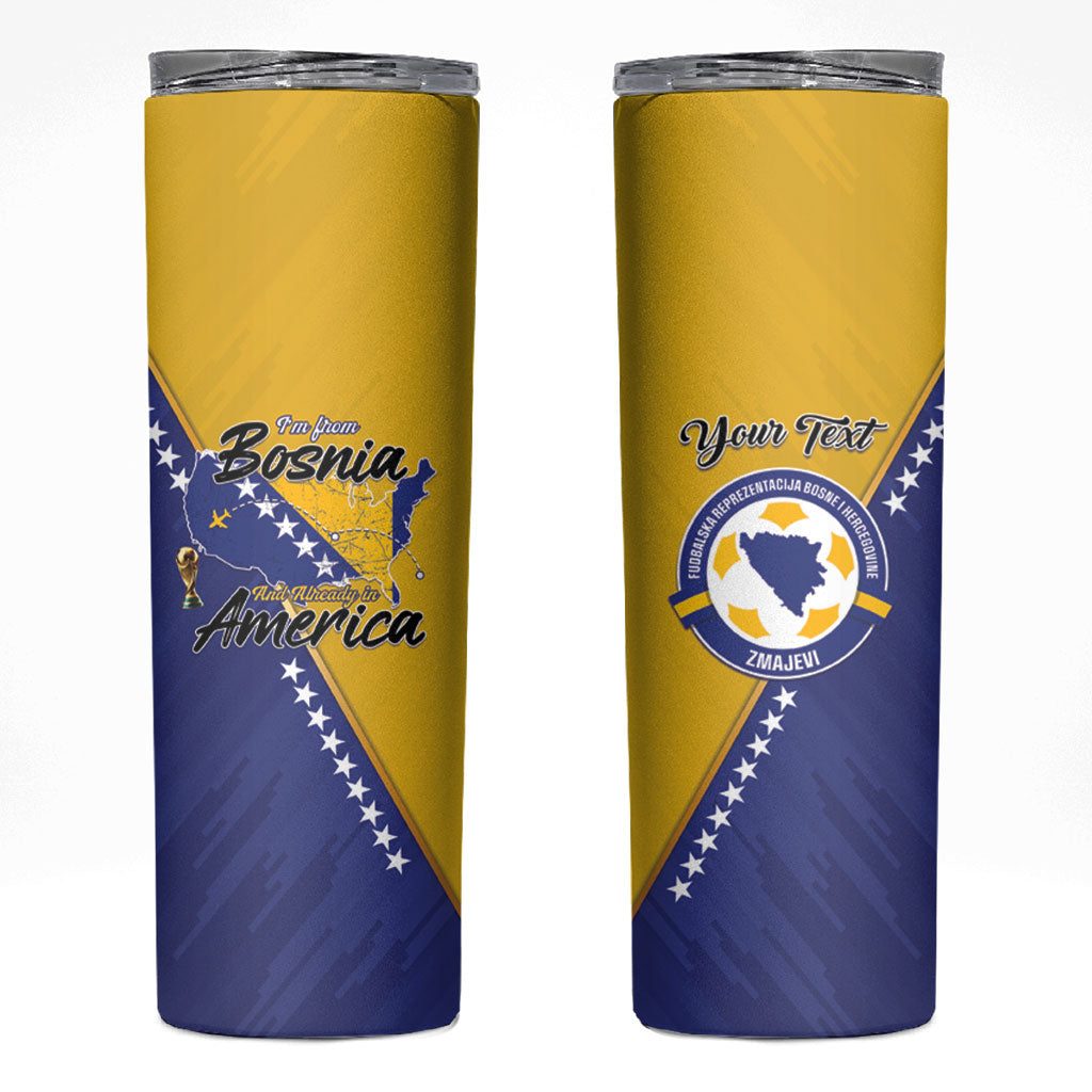 Personalised Bosnia and Herzegovina 2026 Skinny Tumbler Already in America