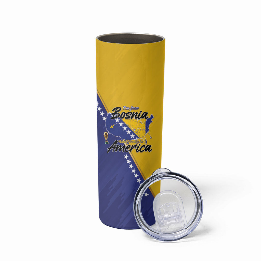 Personalised Bosnia and Herzegovina 2026 Skinny Tumbler Already in America