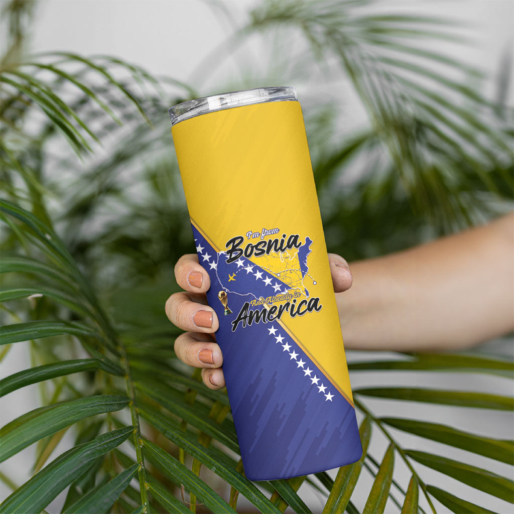 Personalised Bosnia and Herzegovina 2026 Skinny Tumbler Already in America