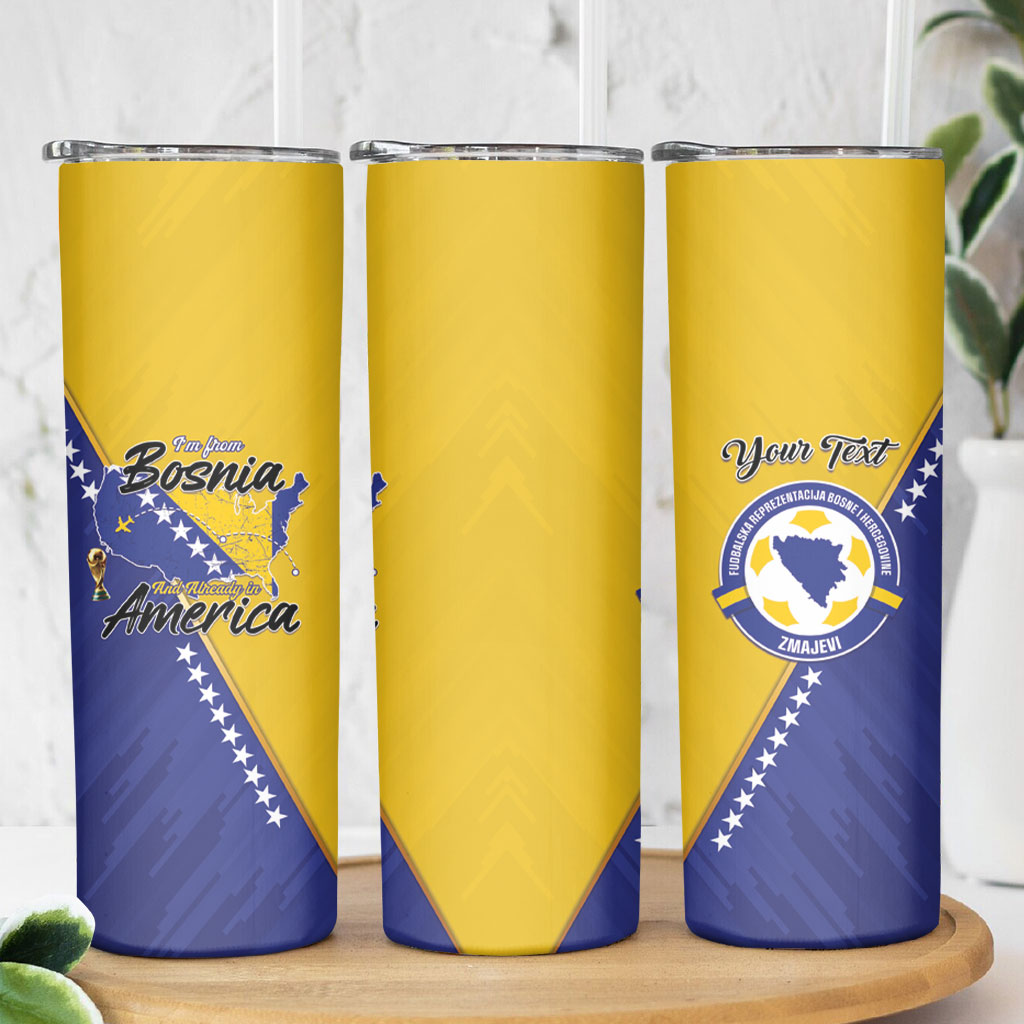 Personalised Bosnia and Herzegovina 2026 Skinny Tumbler Already in America