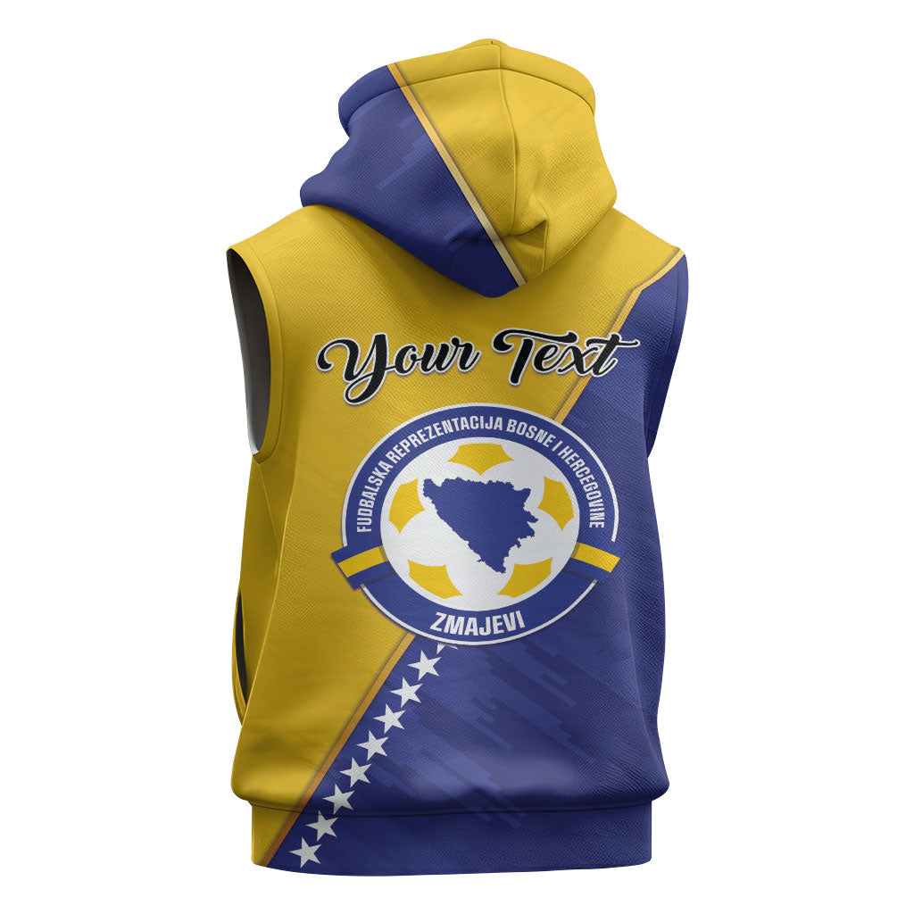 Personalised Bosnia and Herzegovina 2026 Sleeveless Hoodie Already in America