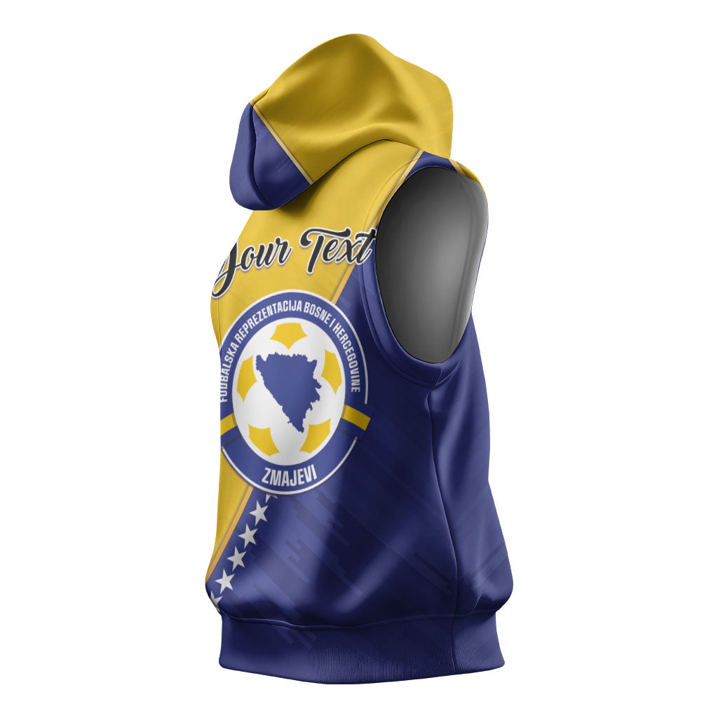 Personalised Bosnia and Herzegovina 2026 Sleeveless Hoodie Already in America