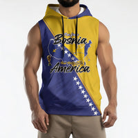 Personalised Bosnia and Herzegovina 2026 Sleeveless Hoodie Already in America