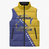 Personalised Bosnia and Herzegovina 2026 Sleeveless Puffer Jacket Already in America