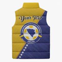 Personalised Bosnia and Herzegovina 2026 Sleeveless Puffer Jacket Already in America