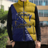 Personalised Bosnia and Herzegovina 2026 Sleeveless Puffer Jacket Already in America
