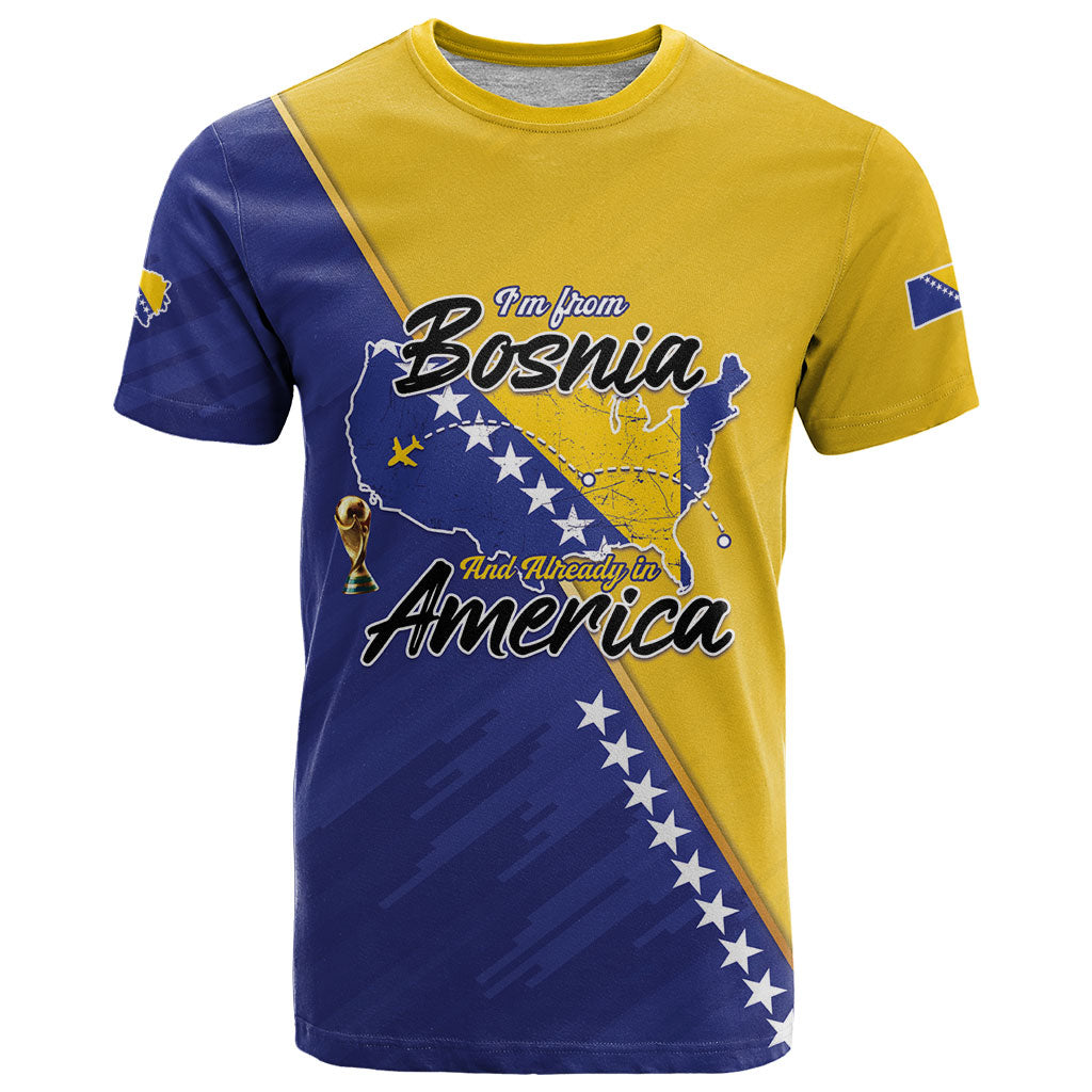 Personalised Bosnia and Herzegovina 2026 T Shirt Already in America