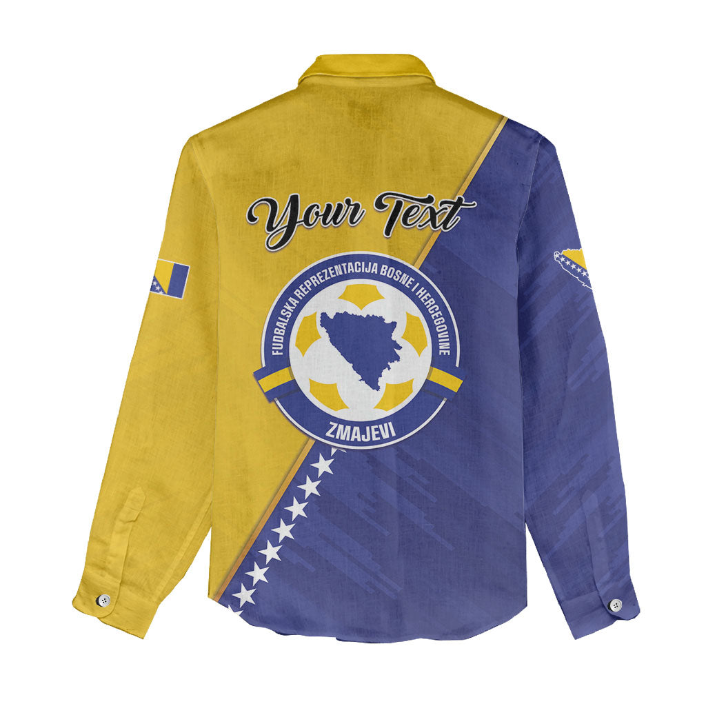 Personalised Bosnia and Herzegovina 2026 Women Casual Shirt Already in America