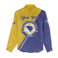 Personalised Bosnia and Herzegovina 2026 Women Casual Shirt Already in America
