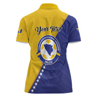 Personalised Bosnia and Herzegovina 2026 Women Polo Shirt Already in America