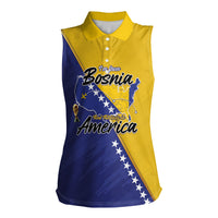 Personalised Bosnia and Herzegovina 2026 Women Sleeveless Polo Shirt Already in America