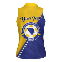 Personalised Bosnia and Herzegovina 2026 Women Sleeveless Polo Shirt Already in America