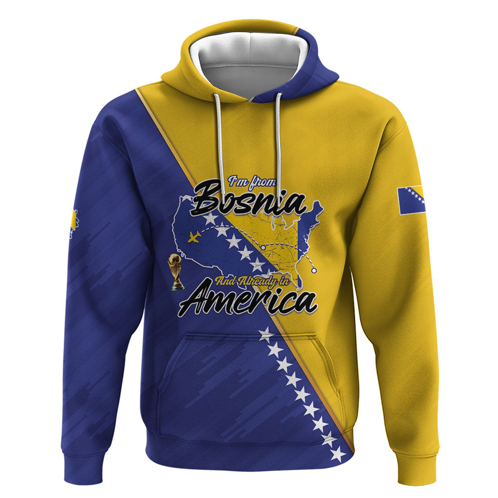 Personalised Bosnia and Herzegovina 2026 Zip Hoodie Already in America