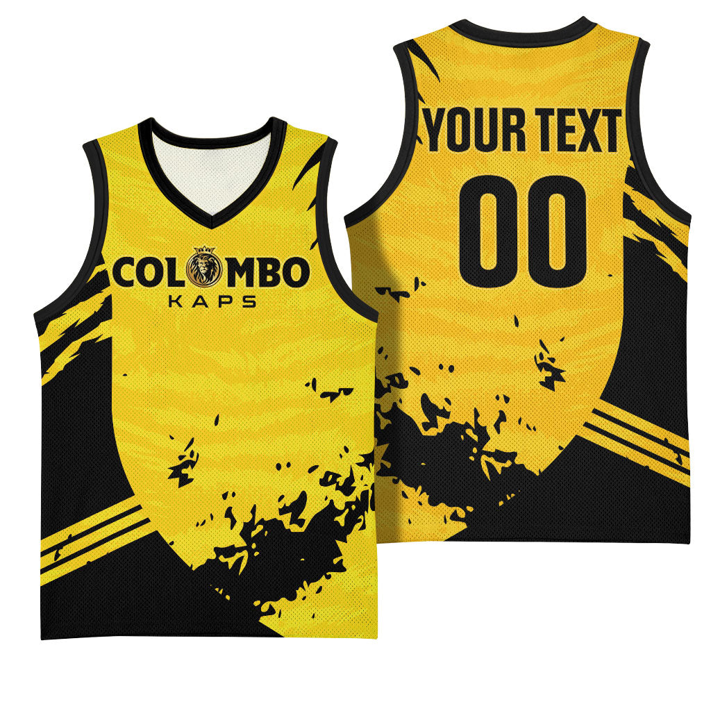Custom Colombo Cricket Kaps Basketball Jersey Go Champions