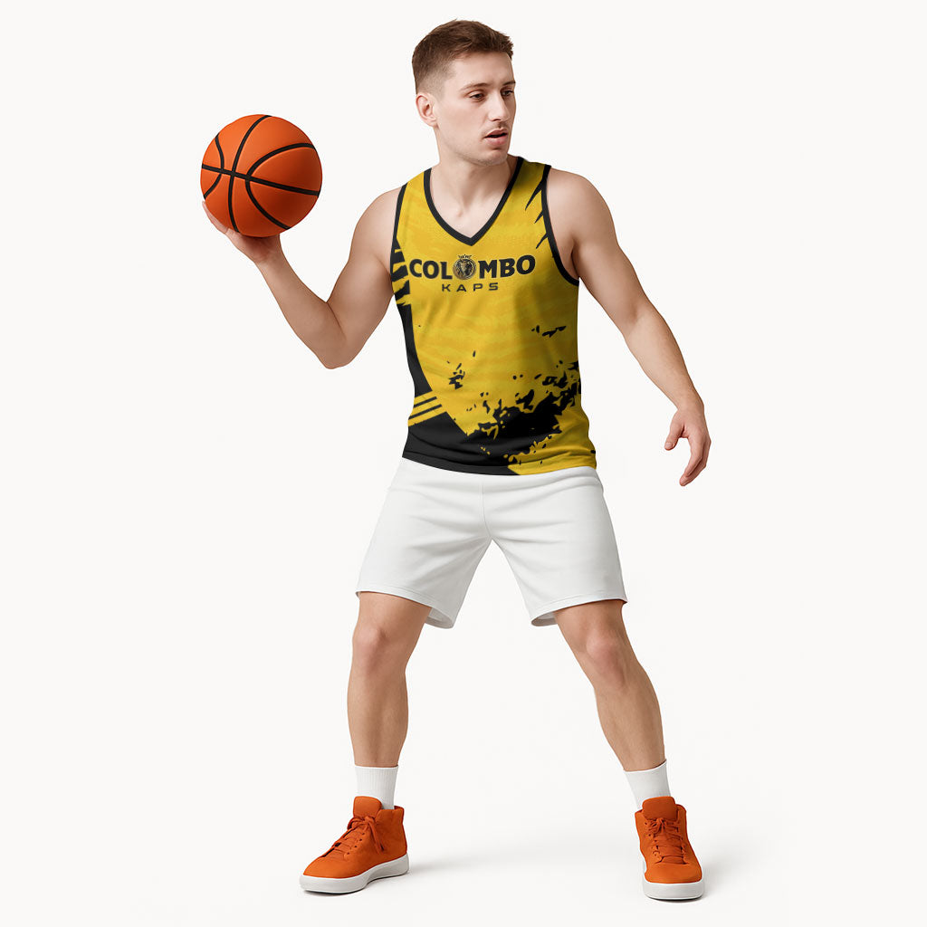 Custom Colombo Cricket Kaps Basketball Jersey Go Champions