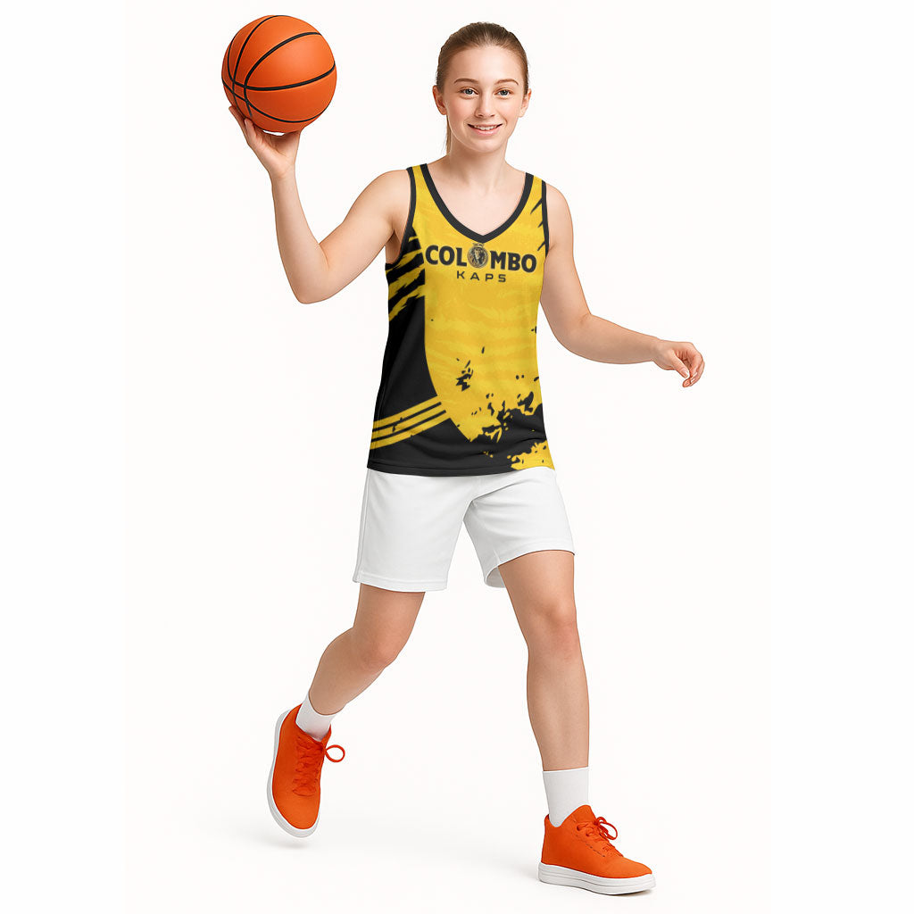 Custom Colombo Cricket Kaps Basketball Jersey Go Champions