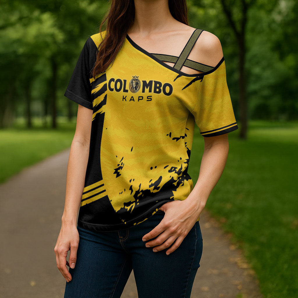 Custom Colombo Cricket Kaps Cross Shoulder Shirt Go Champions