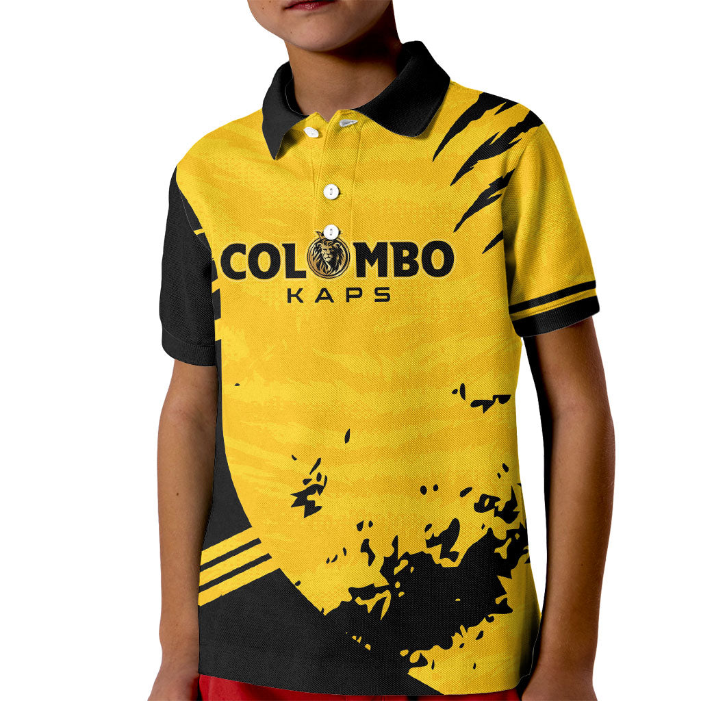 Custom Colombo Cricket Kaps Kid Polo Shirt Go Champions