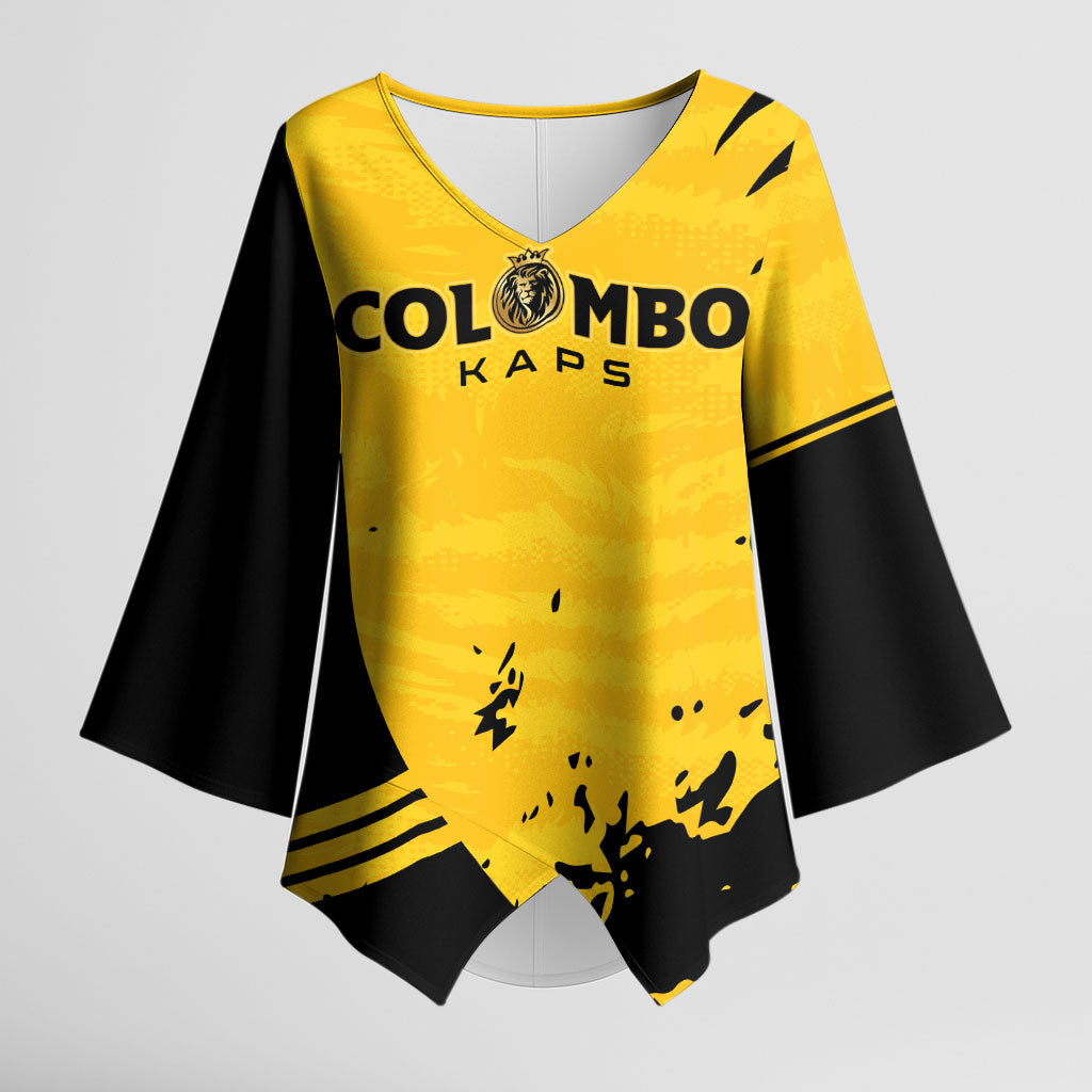 Custom Colombo Cricket Kaps Kimono Sleeve Blouse Go Champions