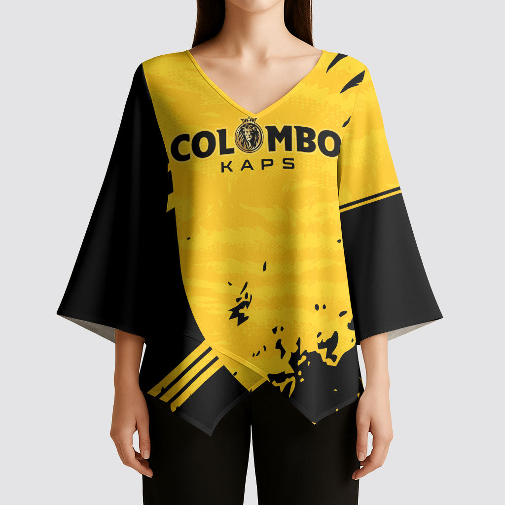 Custom Colombo Cricket Kaps Kimono Sleeve Blouse Go Champions