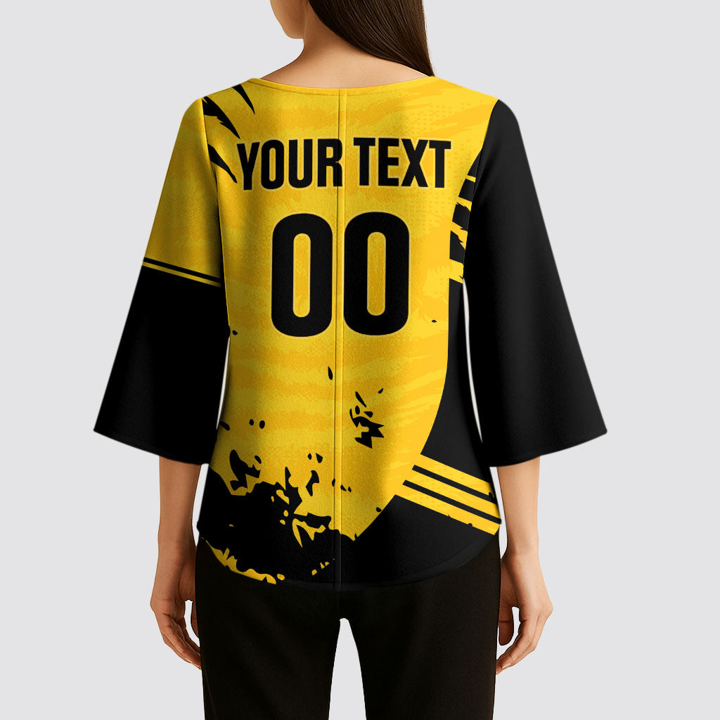 Custom Colombo Cricket Kaps Kimono Sleeve Blouse Go Champions