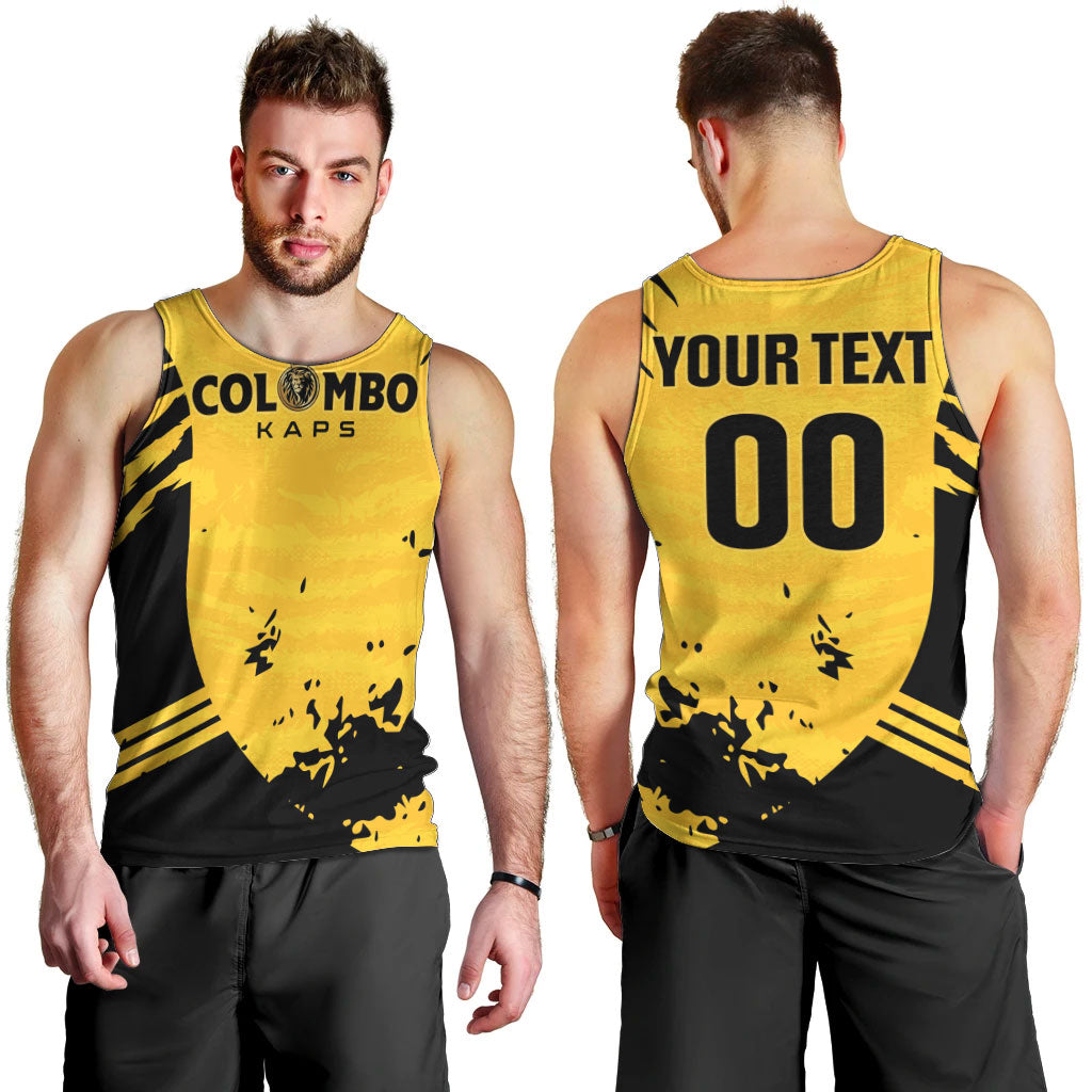 Custom Colombo Cricket Kaps Men Tank Top Go Champions