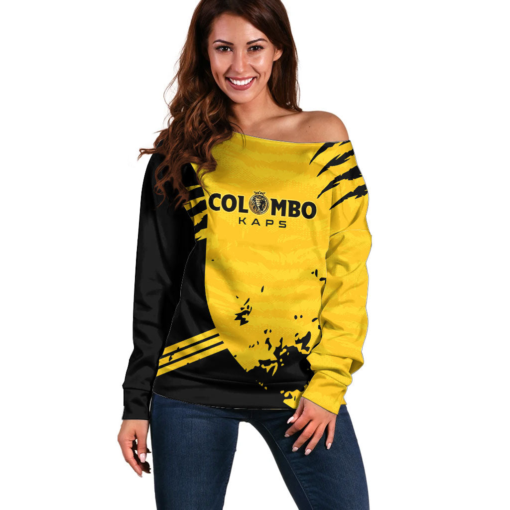 Custom Colombo Cricket Kaps Off Shoulder Sweater Go Champions