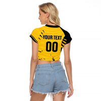 Custom Colombo Cricket Kaps Raglan Cropped T Shirt Go Champions