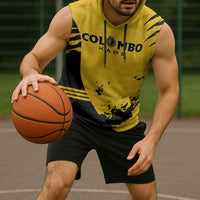 Custom Colombo Cricket Kaps Sleeveless Hoodie Go Champions